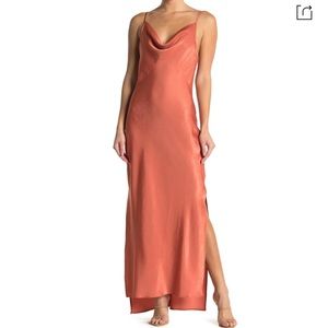 BCBGeneration sati cowl neck tie back dress